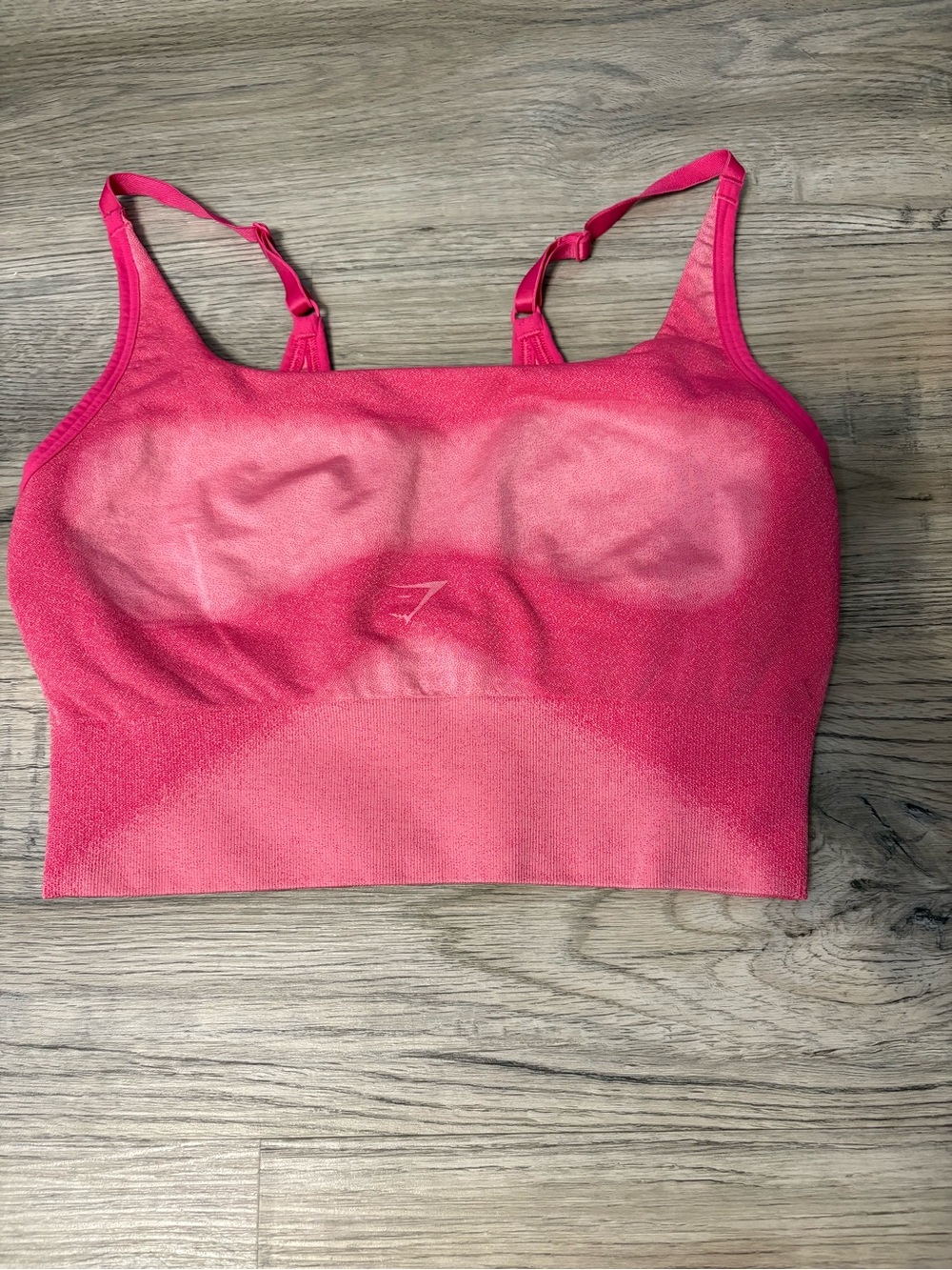 Gymshark Pink Ombre Seamless Longline Sports Bra